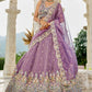 Satin Silk  Embroidered Lehenga