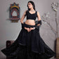 Elegant Satin Silk Sangeet Lehenga for Festive Occasions - MYLUXURY LANE ENTERPRISE