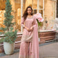 Shimmer silk Palazzo Ladies Silk Embroidered Suits - MYLUXURY LANE ENTERPRISE