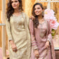 Shimmer silk Palazzo Ladies Silk Embroidered Suits - MYLUXURY LANE ENTERPRISE