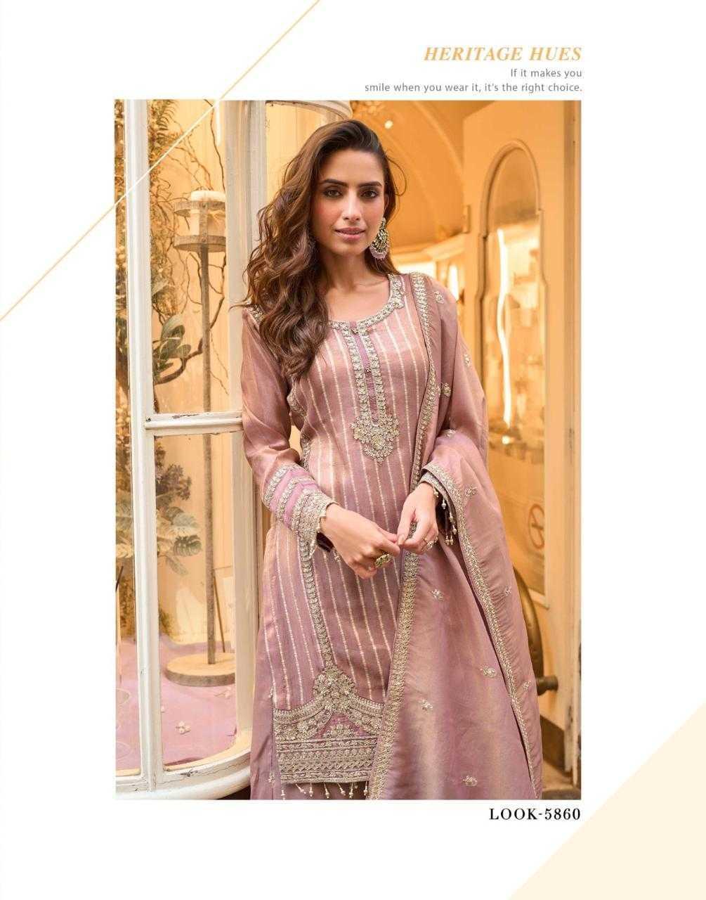 Shimmer silk Palazzo Ladies Silk Embroidered Suits - MYLUXURY LANE ENTERPRISE