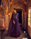 Shimmer silk Embroidered Designer Gown - MYLUXURY LANE ENTERPRISE