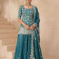 Shimmer silk Palazzo Ladies Suit Wedding Suits Manufacturer - MYLUXURY LANE ENTERPRISE
