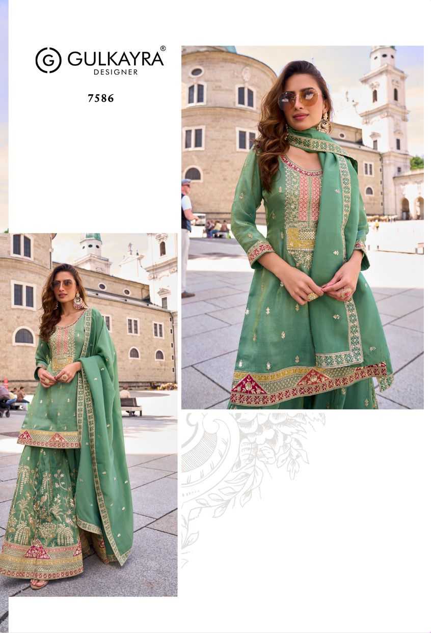 Shimmer silk  Palazzo Suit