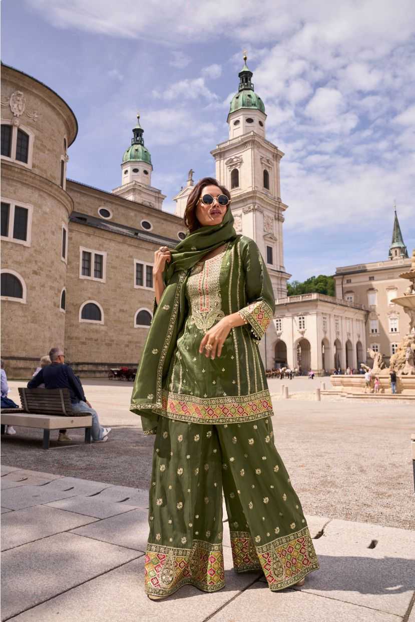 Shimmer silk  Palazzo Suit