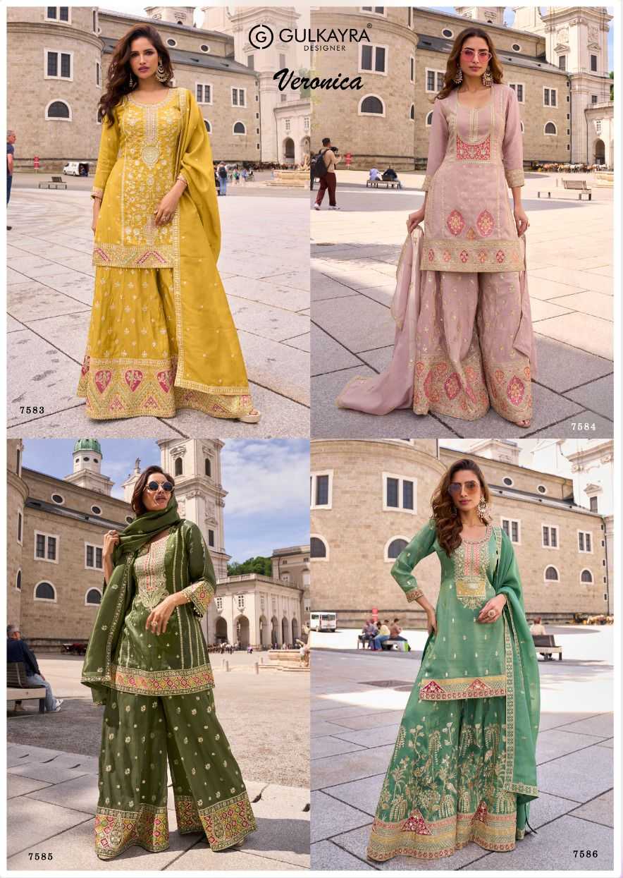 Shimmer silk  Palazzo Suit