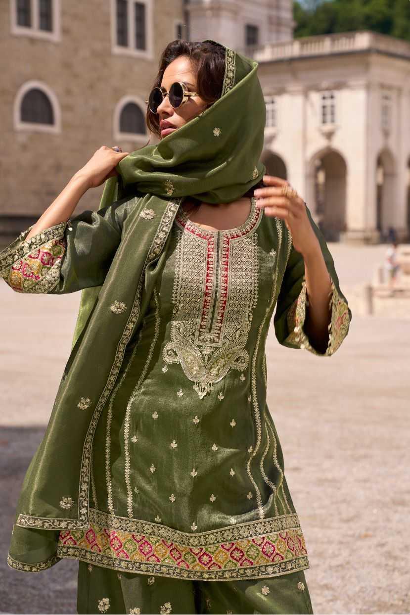 Shimmer silk Palazzo Suit - MYLUXURY LANE ENTERPRISE