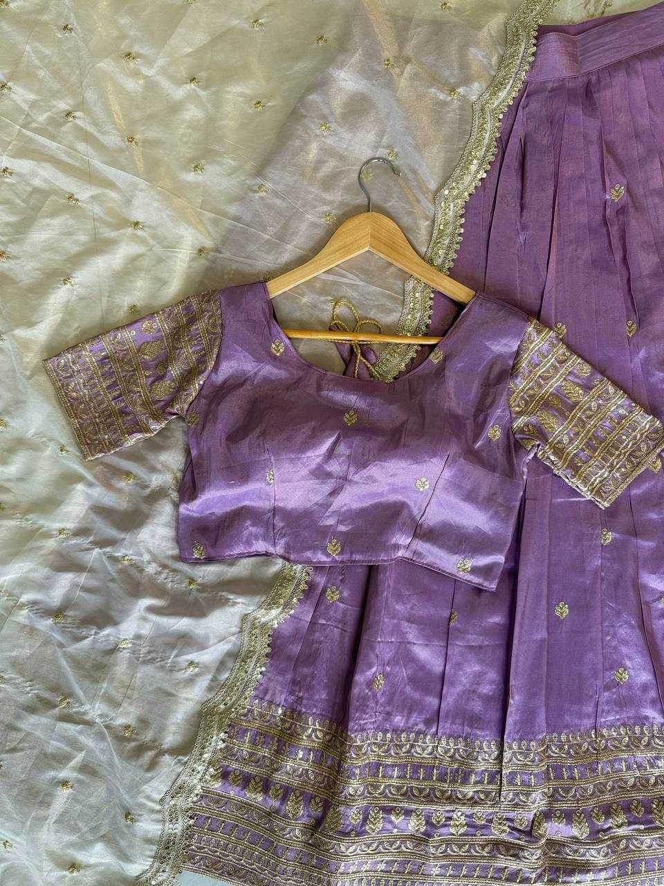 Shimmer silk Indian Saree Lehenga - MYLUXURY LANE ENTERPRISE
