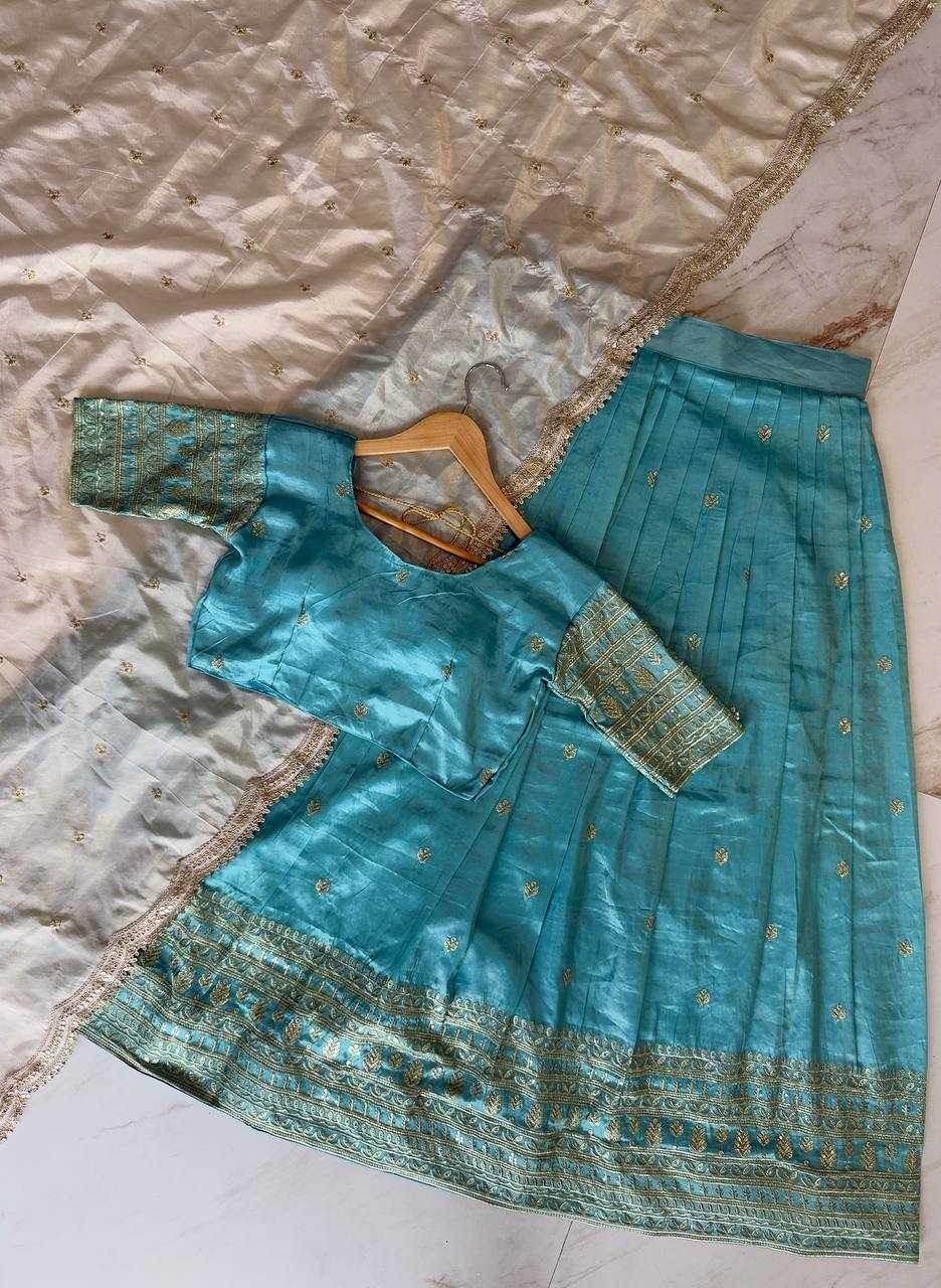 Shimmer silk Indian Saree Lehenga - MYLUXURY LANE ENTERPRISE