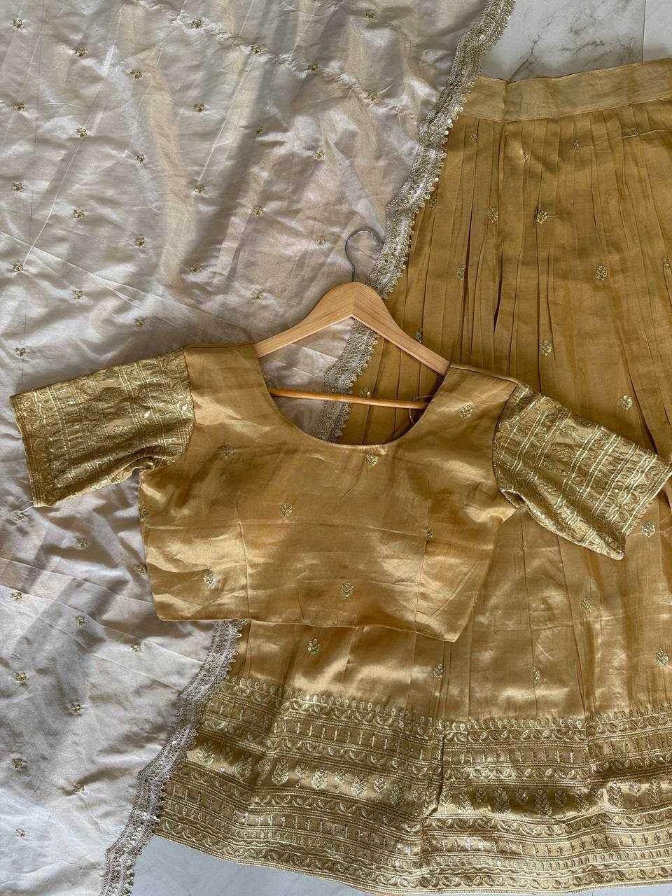 Shimmer silk Indian Saree Lehenga - MYLUXURY LANE ENTERPRISE