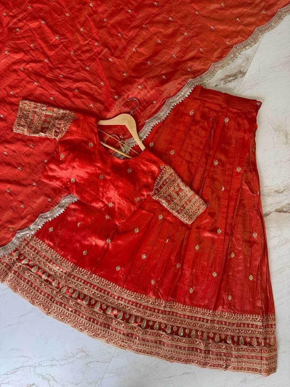 Shimmer silk Indian Saree Lehenga - MYLUXURY LANE ENTERPRISE