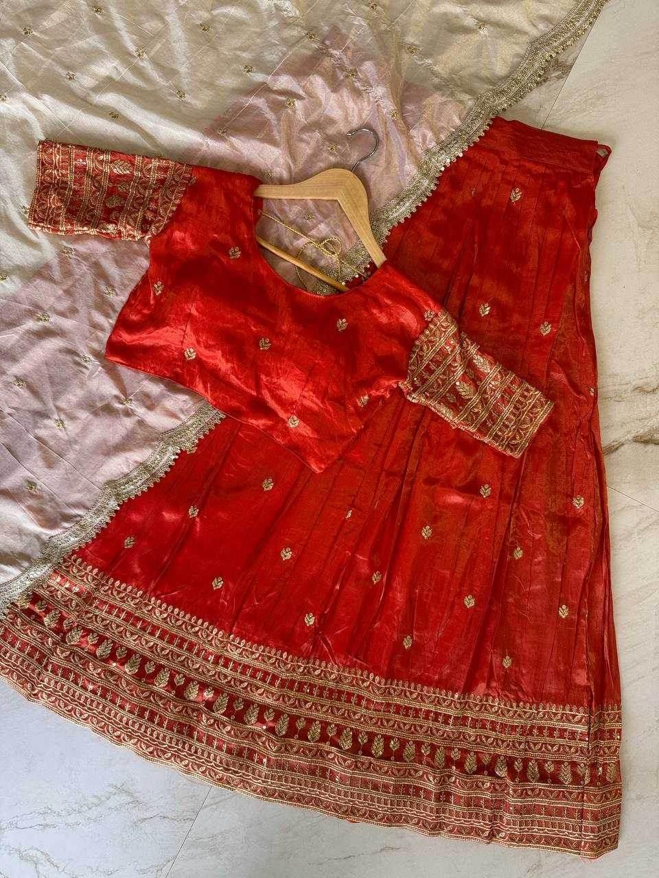 Shimmer silk Indian Saree Lehenga - MYLUXURY LANE ENTERPRISE