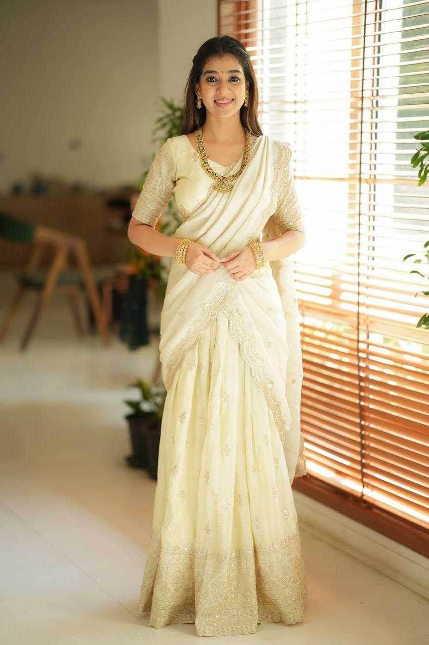 Shimmer silk Indian Saree Lehenga - MYLUXURY LANE ENTERPRISE