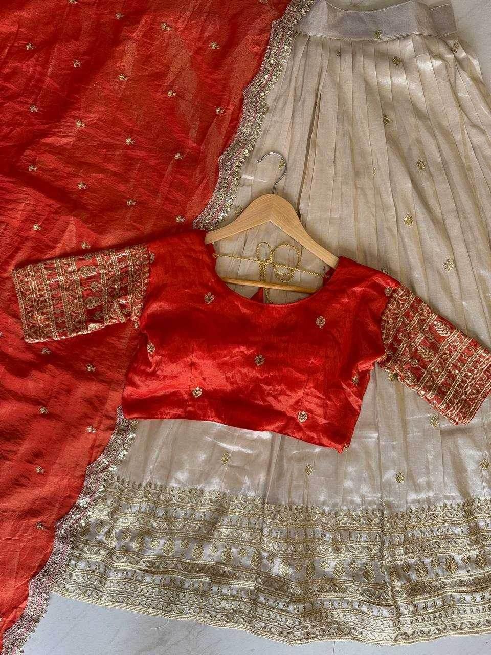 Shimmer silk Indian Saree Lehenga - MYLUXURY LANE ENTERPRISE
