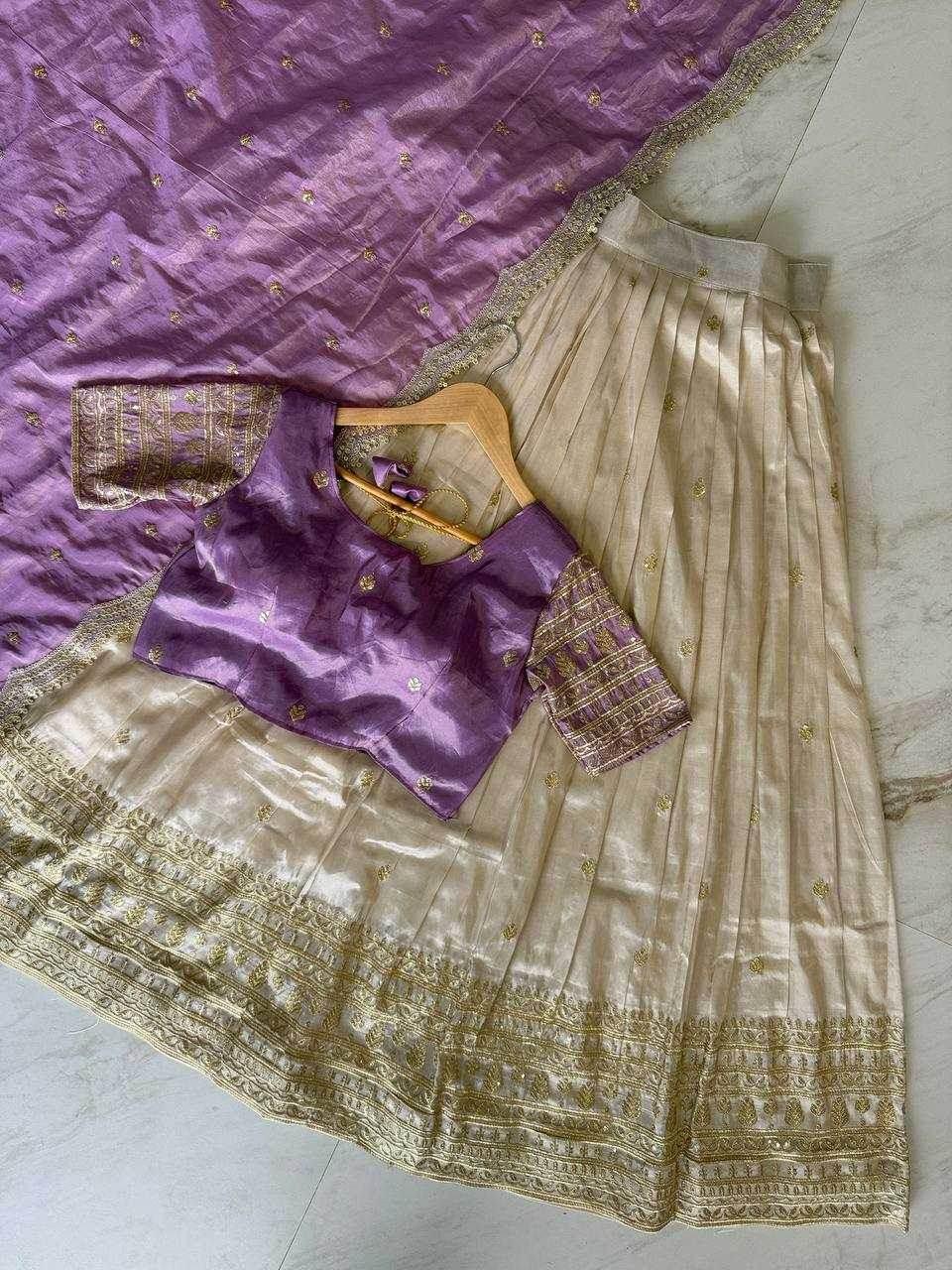 Shimmer silk Indian Saree Lehenga - MYLUXURY LANE ENTERPRISE