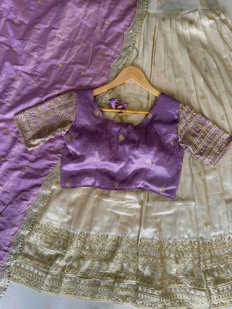 Shimmer silk Indian Saree Lehenga - MYLUXURY LANE ENTERPRISE