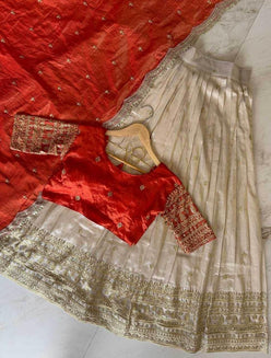 Shimmer silk Indian Saree Lehenga - MYLUXURY LANE ENTERPRISE