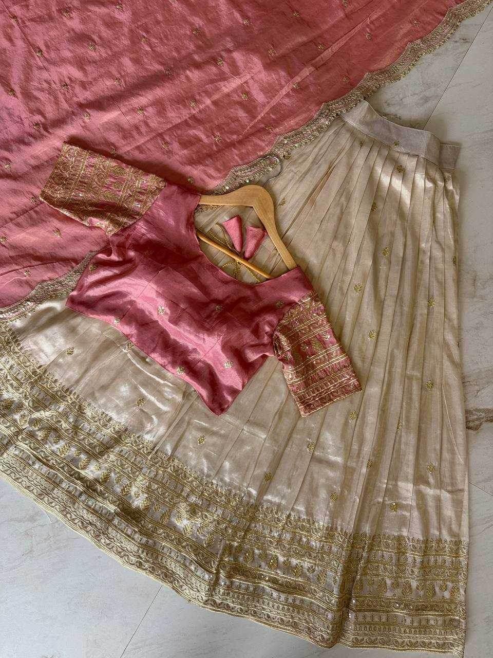 Shimmer silk Indian Saree Lehenga - MYLUXURY LANE ENTERPRISE