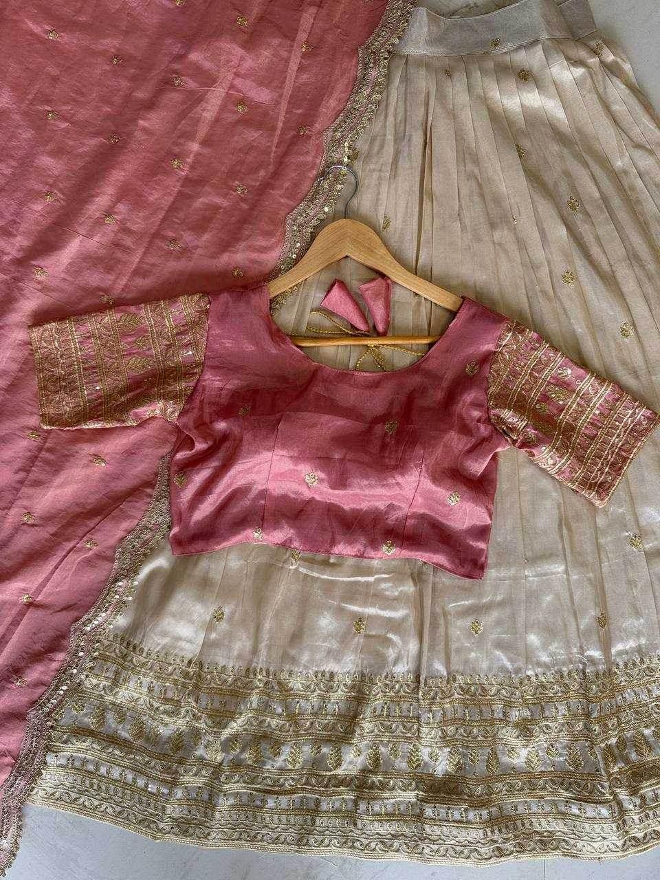 Shimmer silk Indian Saree Lehenga - MYLUXURY LANE ENTERPRISE