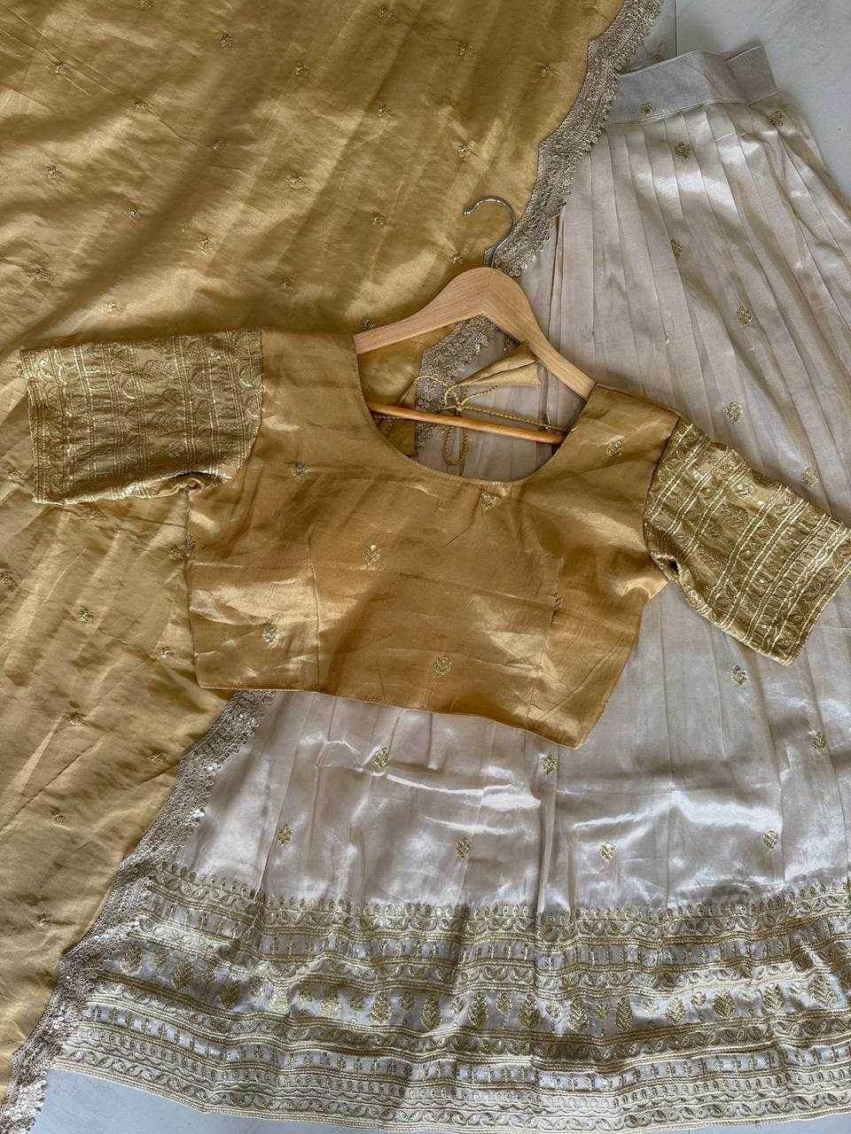 Shimmer silk Indian Saree Lehenga - MYLUXURY LANE ENTERPRISE