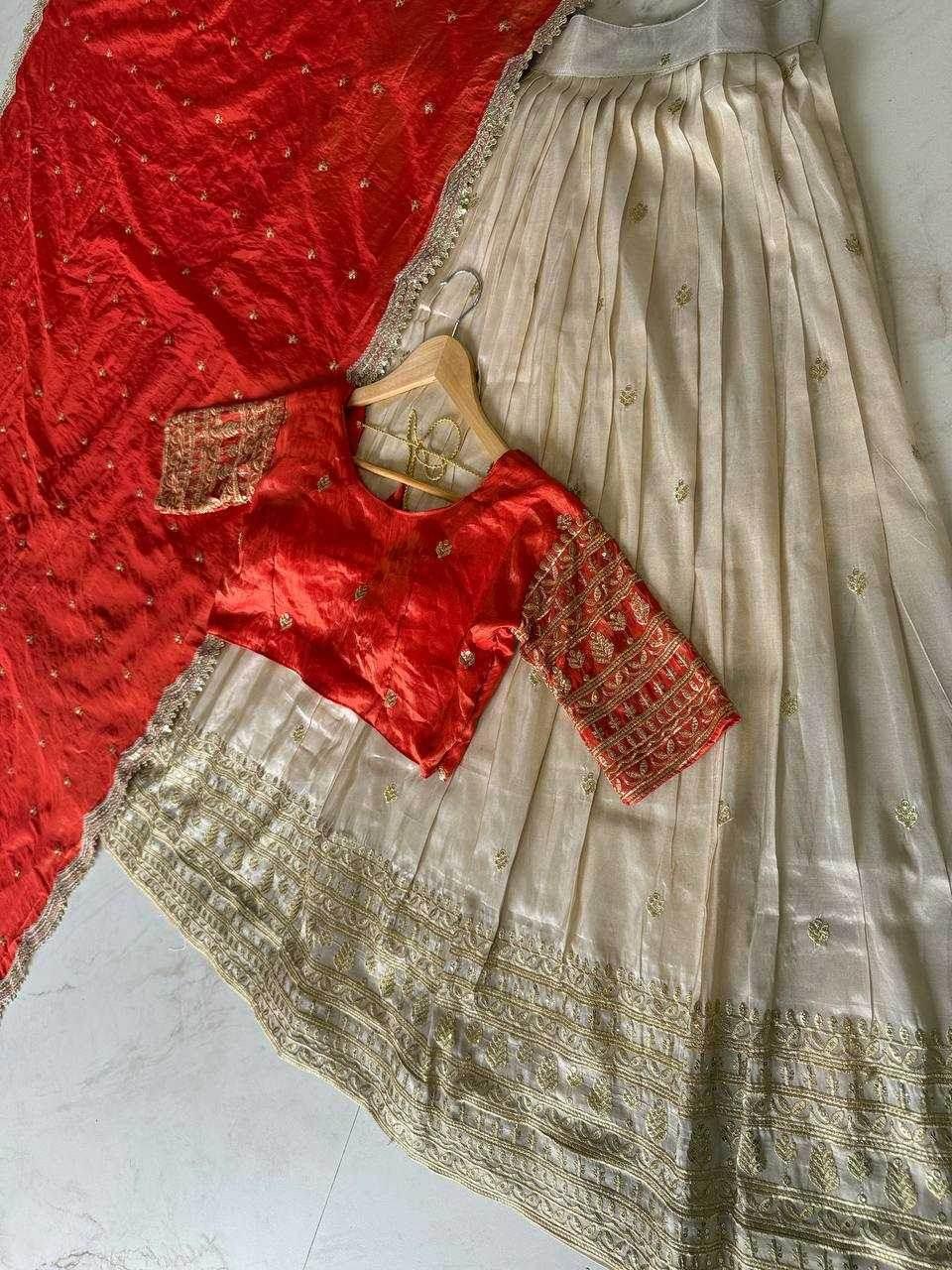 Shimmer silk Indian Saree Lehenga - MYLUXURY LANE ENTERPRISE