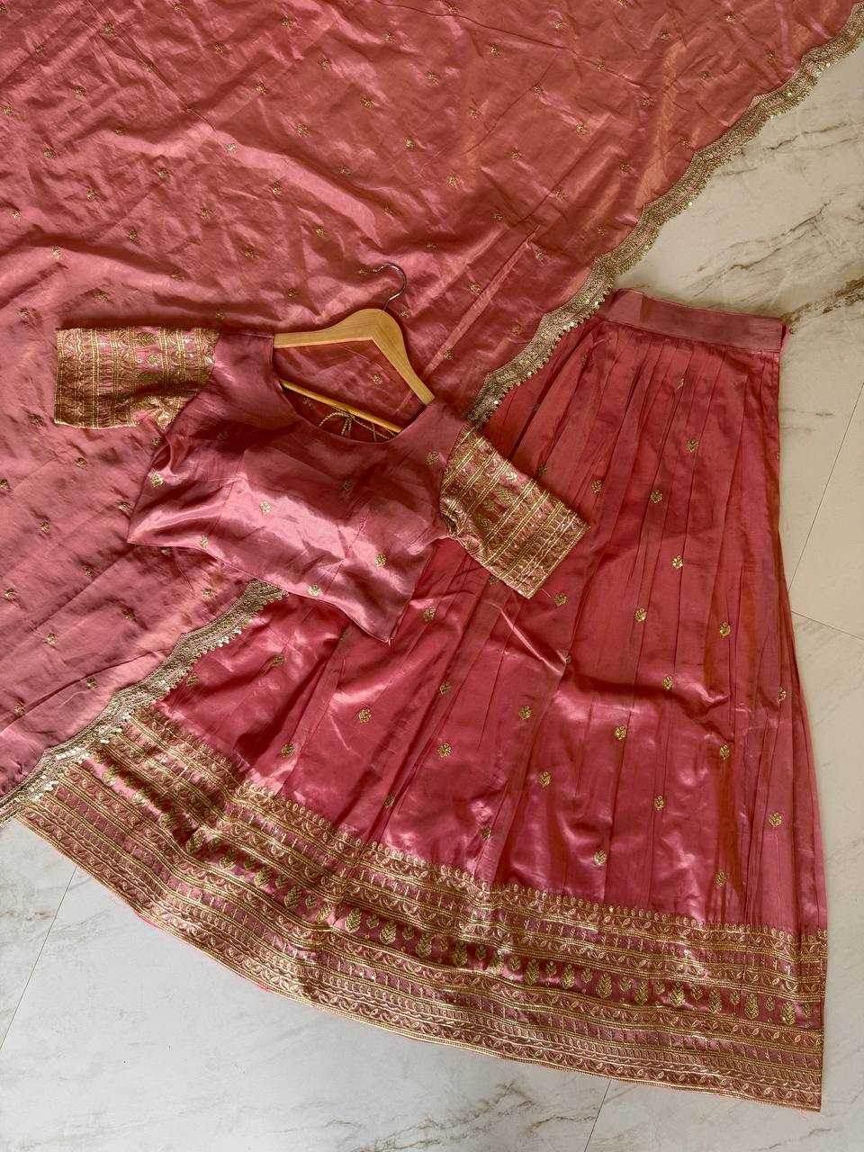 Shimmer silk Indian Saree Lehenga - MYLUXURY LANE ENTERPRISE