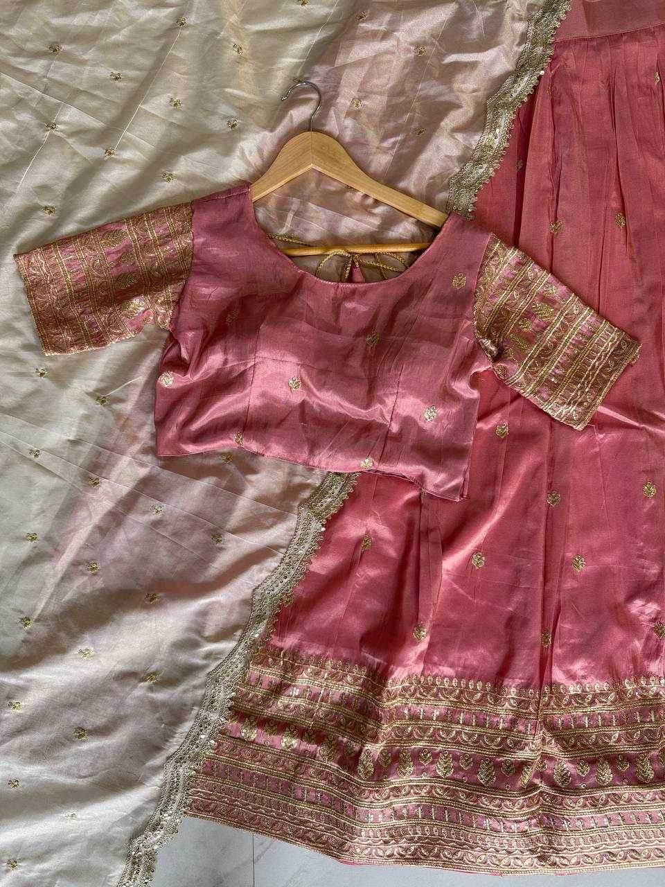Shimmer silk Indian Saree Lehenga - MYLUXURY LANE ENTERPRISE