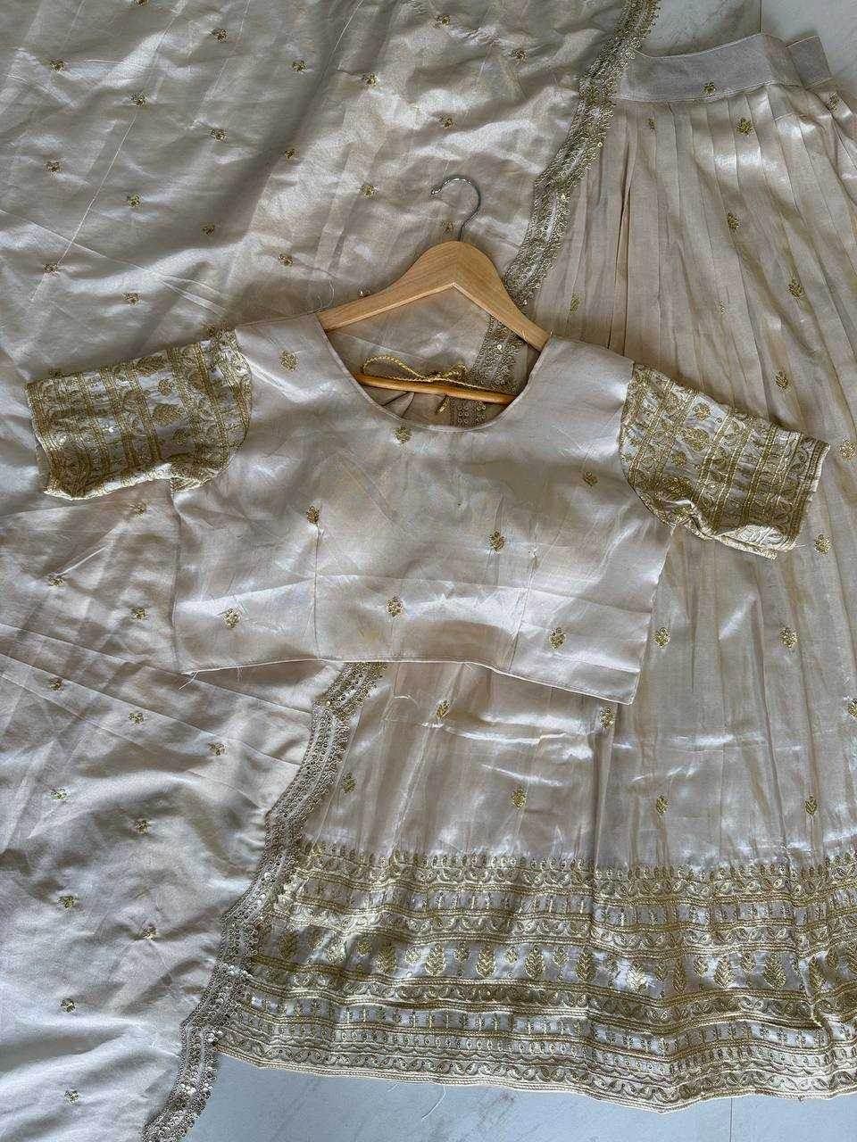 Shimmer silk Indian Saree Lehenga - MYLUXURY LANE ENTERPRISE