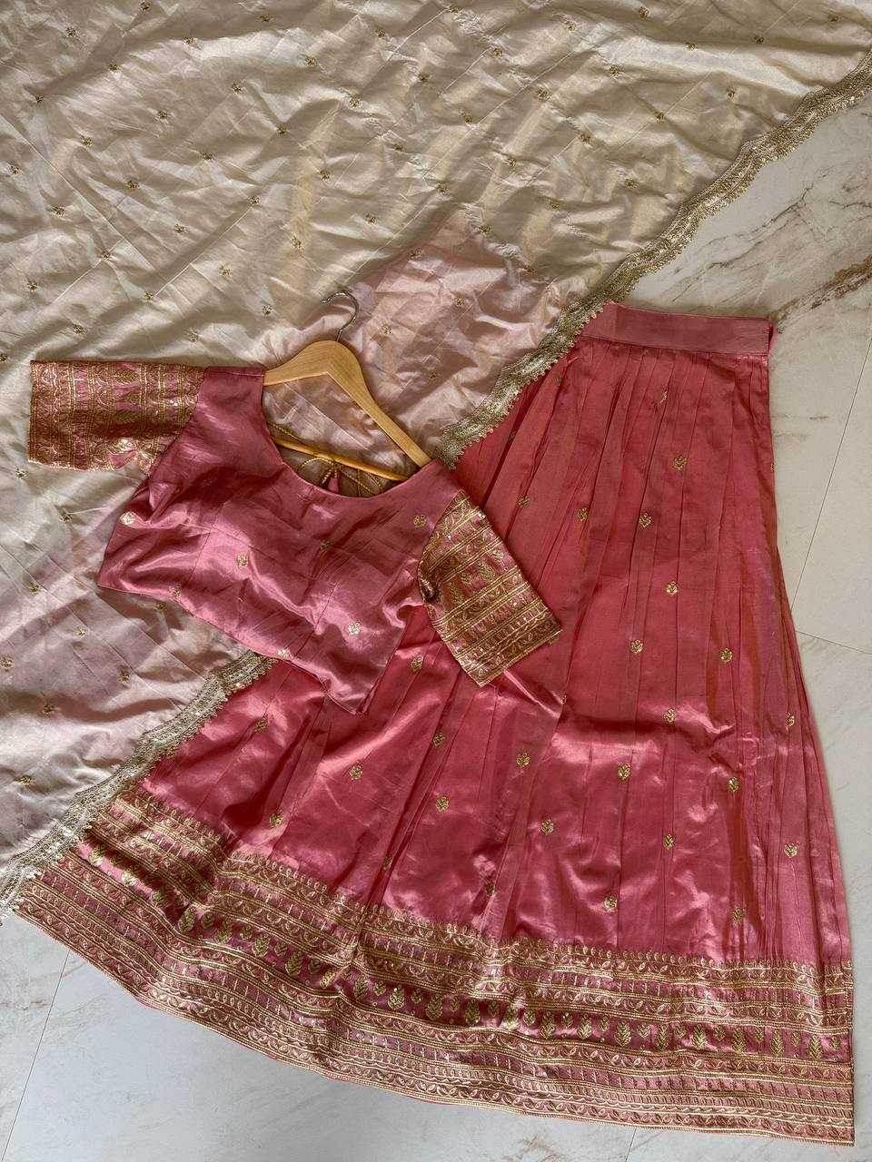 Shimmer silk Indian Saree Lehenga - MYLUXURY LANE ENTERPRISE