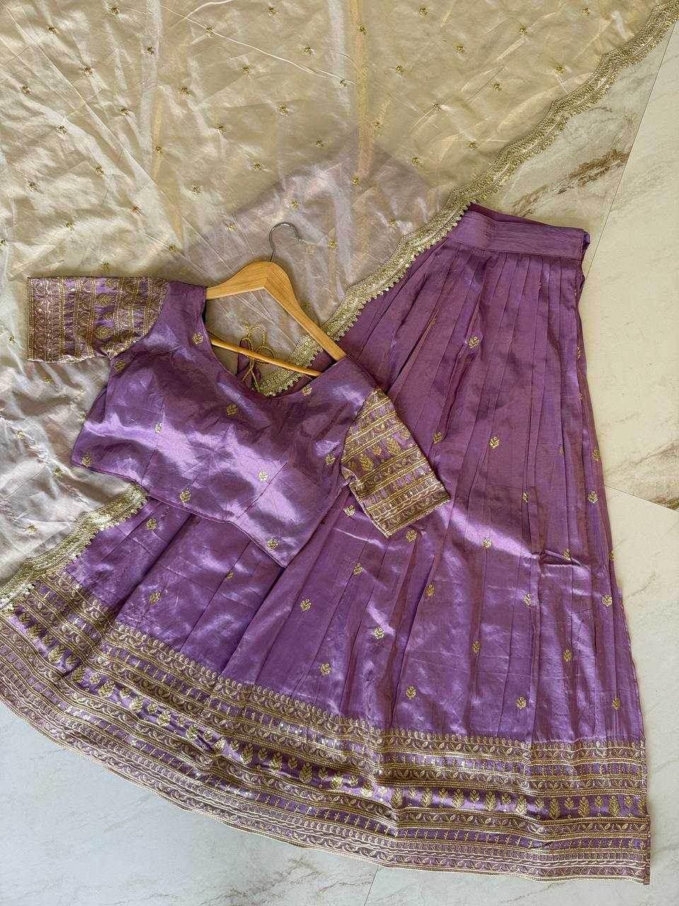 Shimmer silk Indian Saree Lehenga - MYLUXURY LANE ENTERPRISE