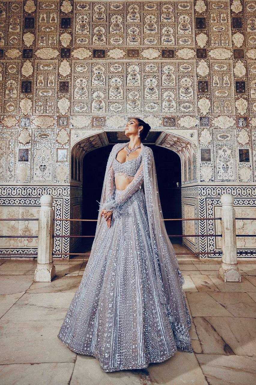 Shimmer silk  Sequins Lehenga