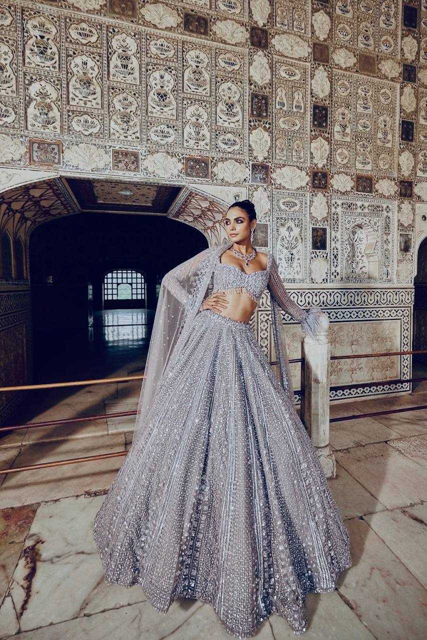 Shimmer silk  Sequins Lehenga