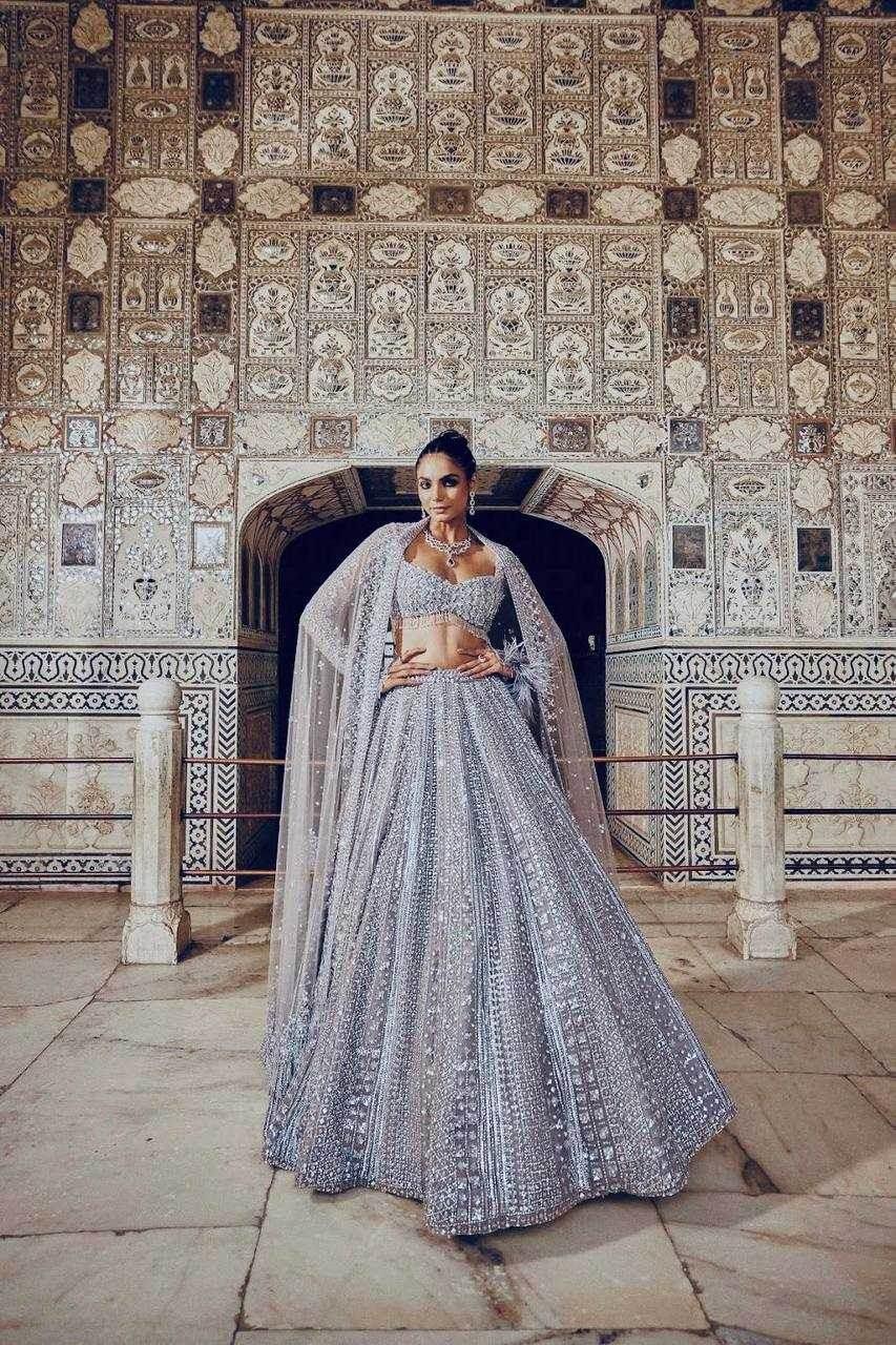 Shimmer silk Sequins Lehenga - MYLUXURY LANE ENTERPRISE