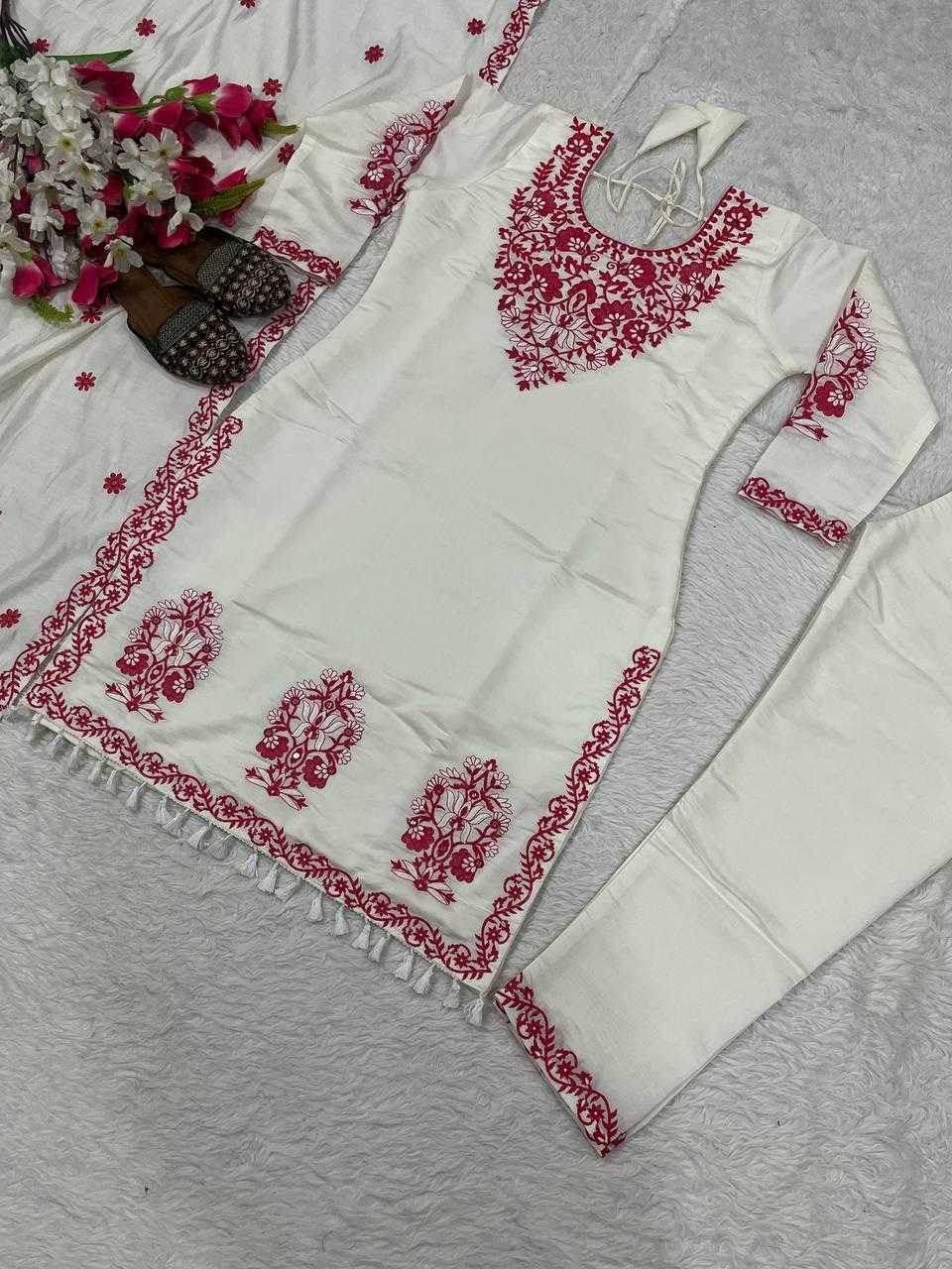 Silk Cotton Embroidery Ladies Suit - MYLUXURY LANE ENTERPRISE