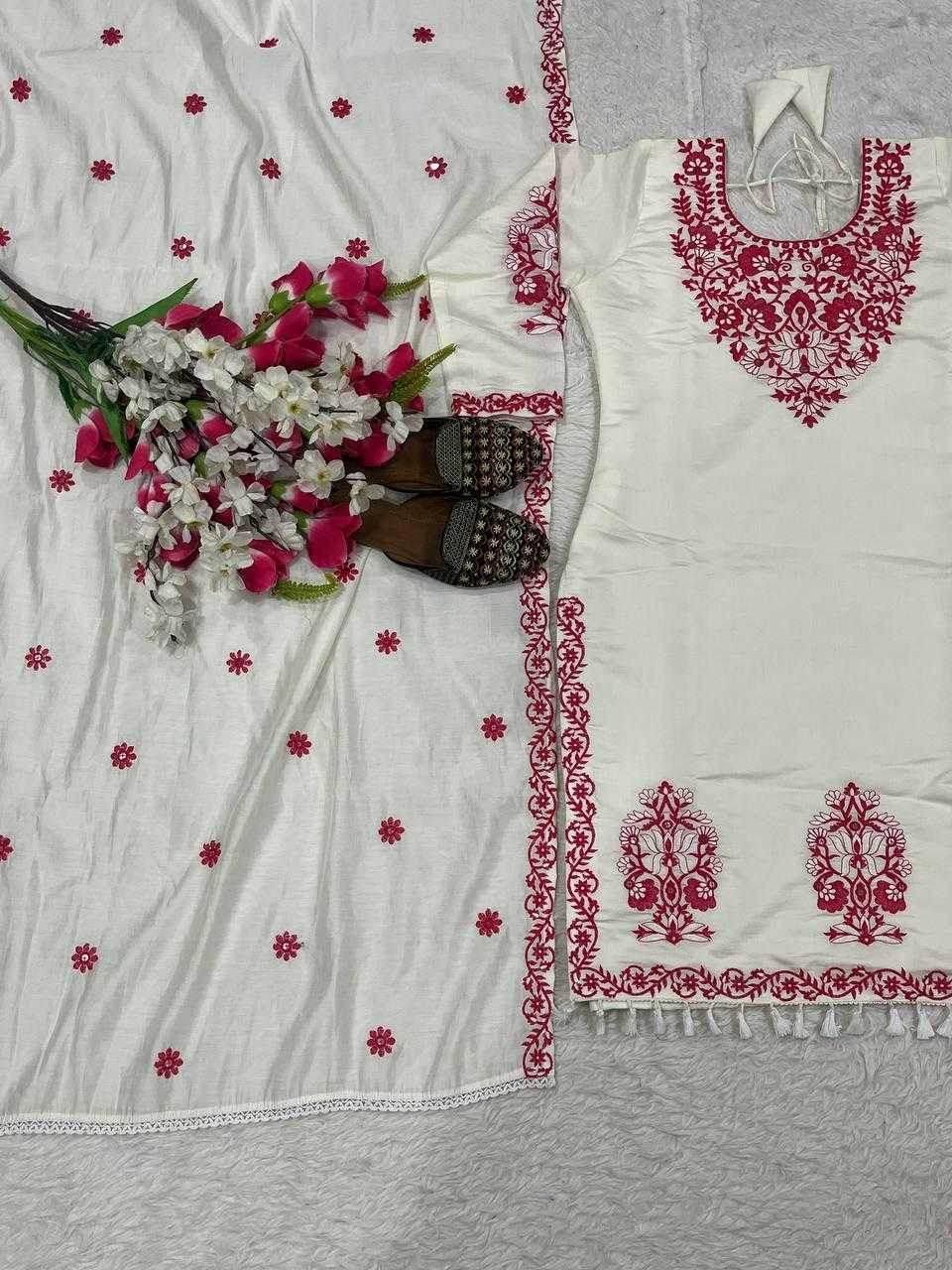 Silk Cotton Embroidery Ladies Suit - MYLUXURY LANE ENTERPRISE