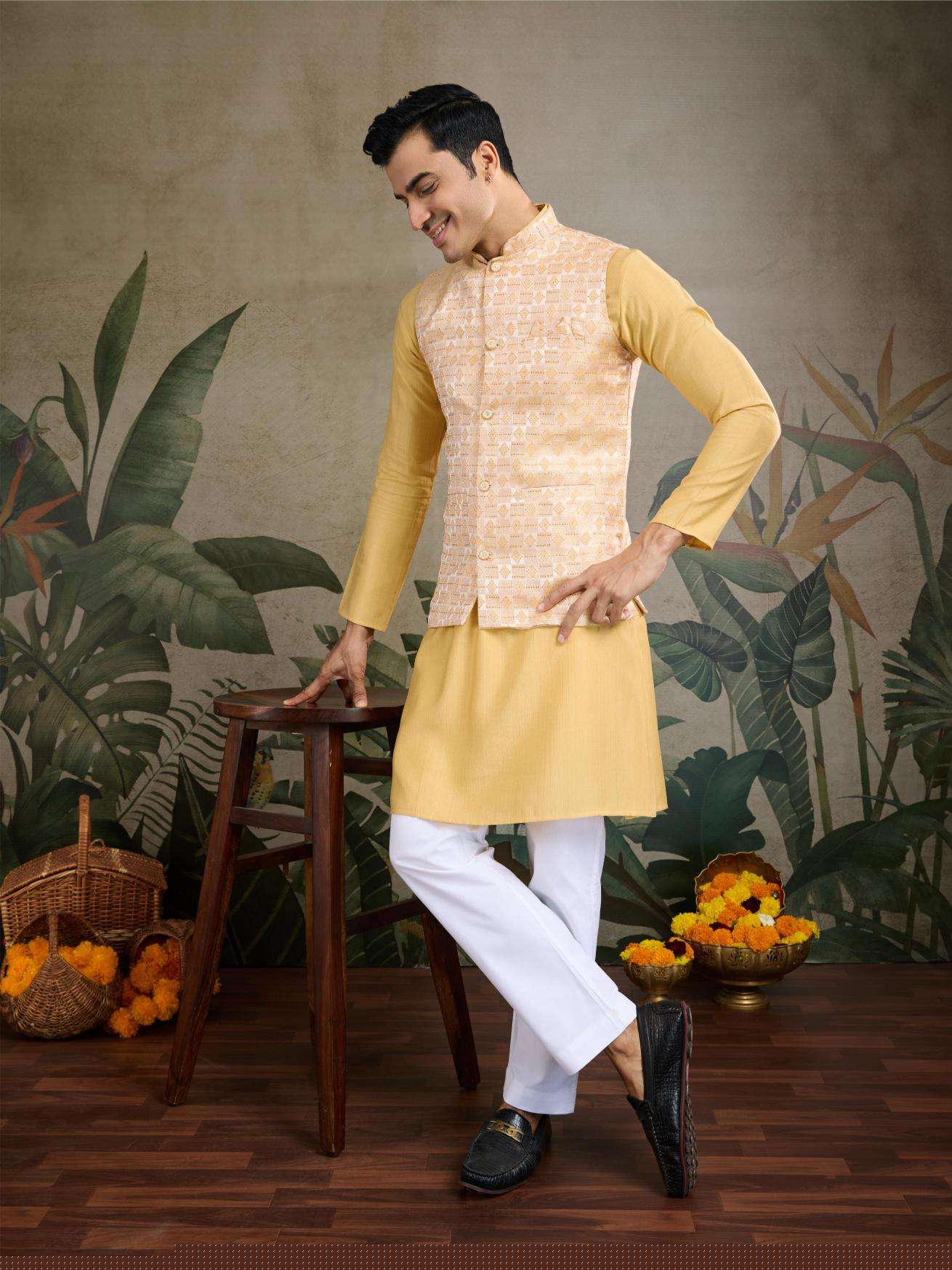 Silk Cotton Mens Kurta - MYLUXURY LANE ENTERPRISE