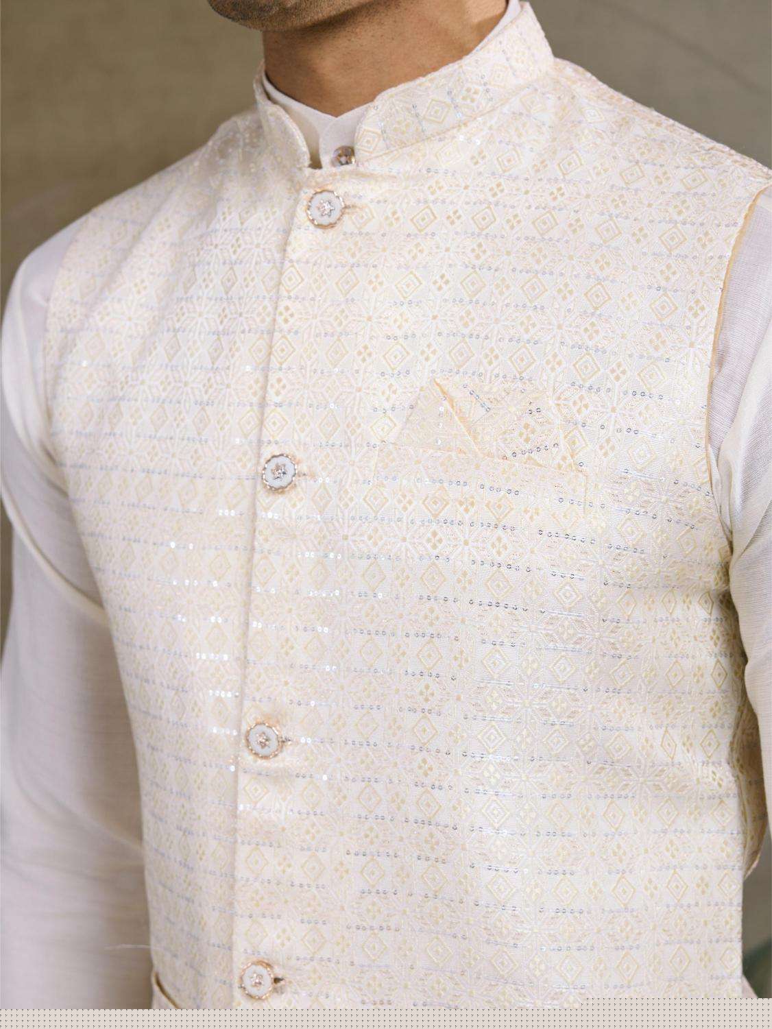 Silk Cotton Mens Kurta