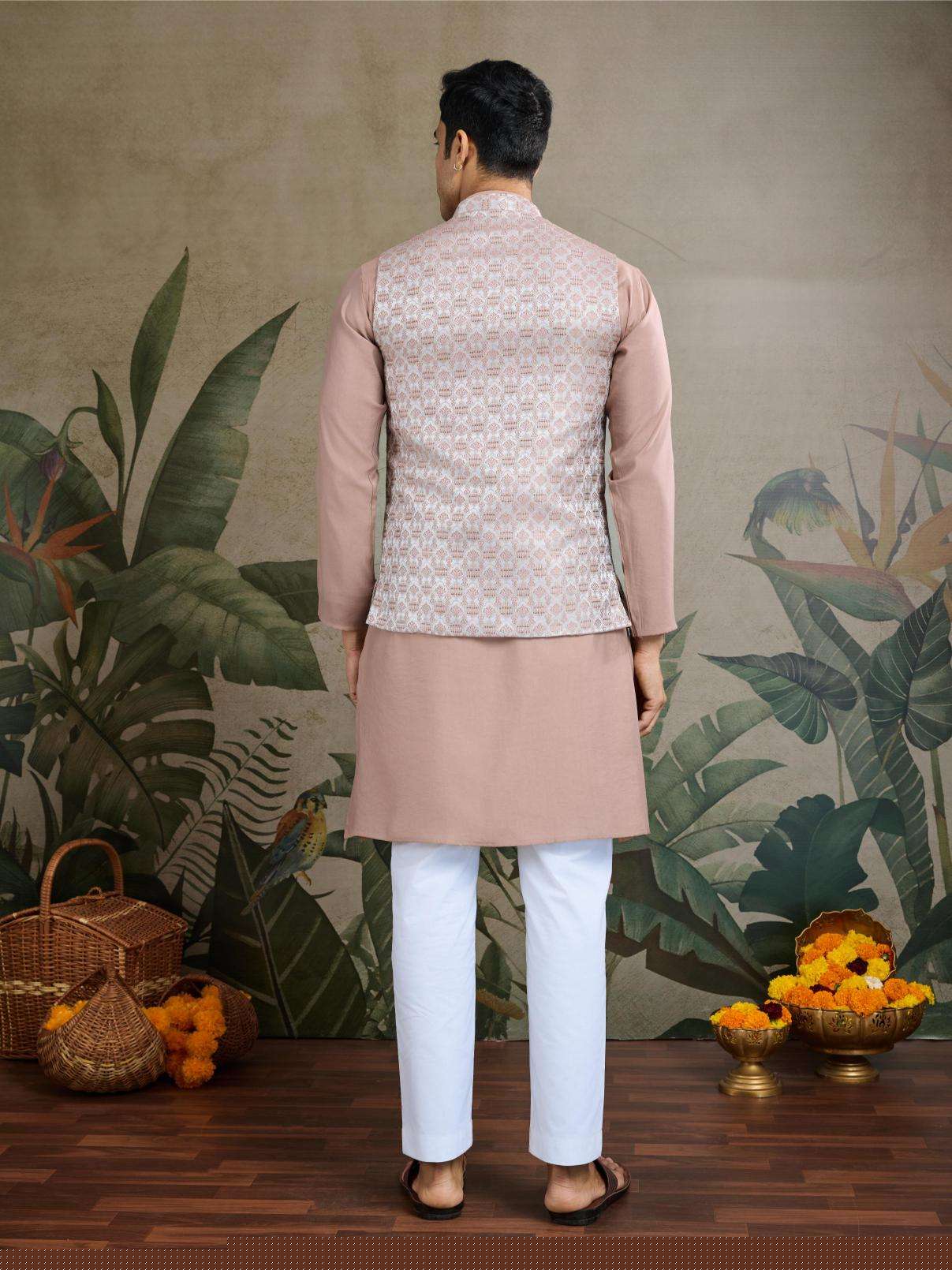 Silk Cotton Mens Kurta