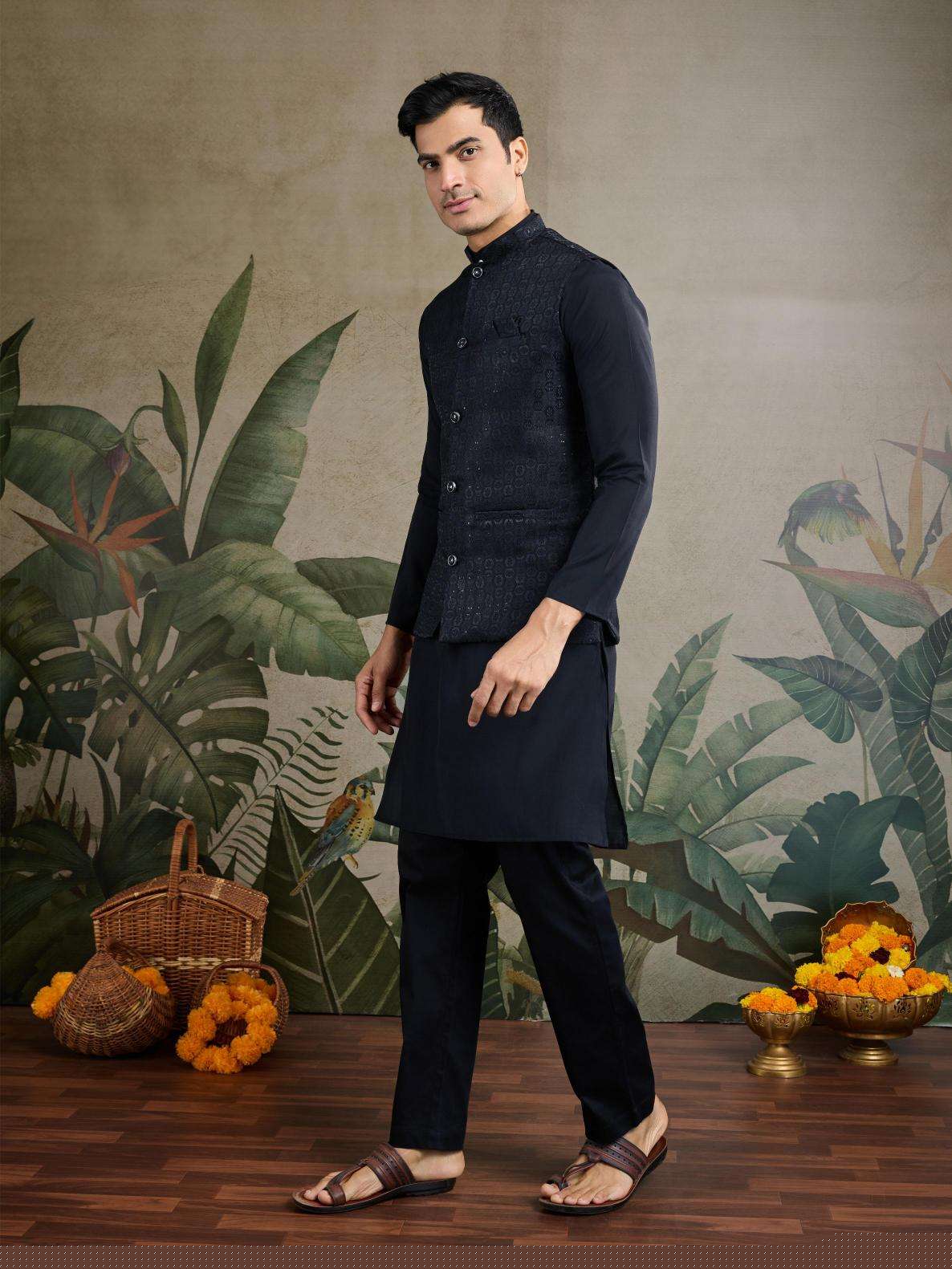 Silk Cotton Mens Kurta - MYLUXURY LANE ENTERPRISE