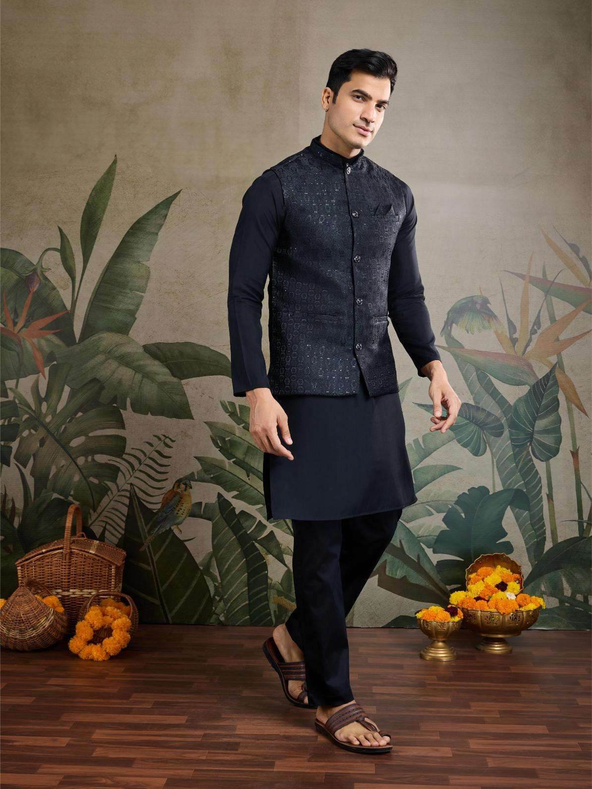 Silk Cotton Mens Kurta - MYLUXURY LANE ENTERPRISE