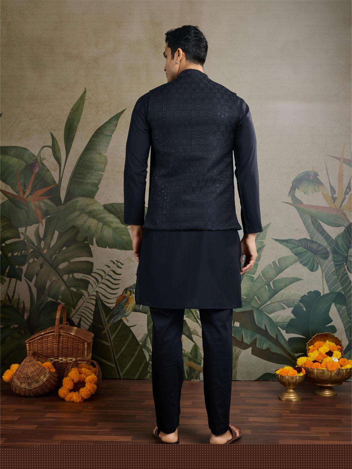 Silk Cotton Mens Kurta