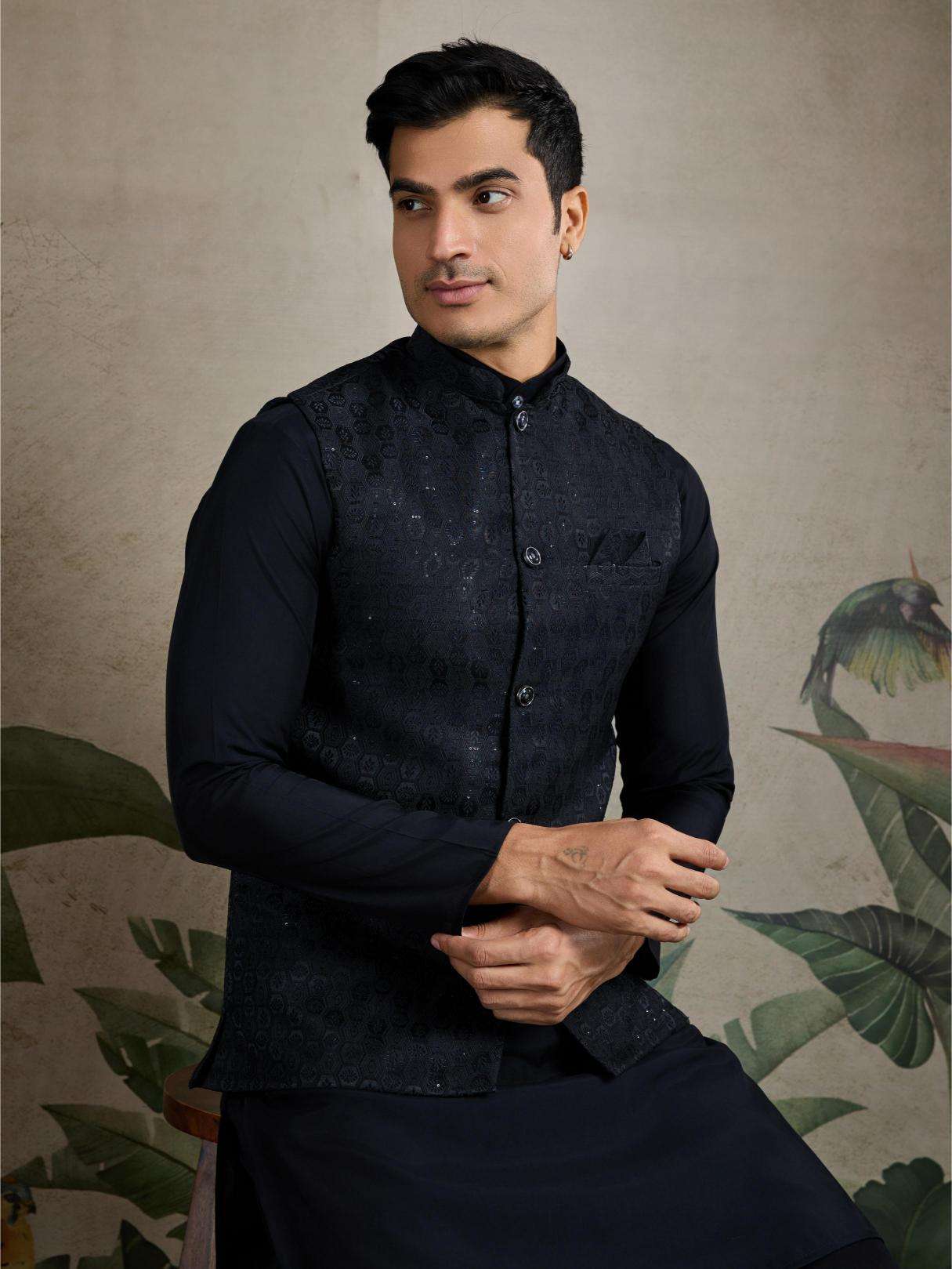 Silk Cotton Mens Kurta