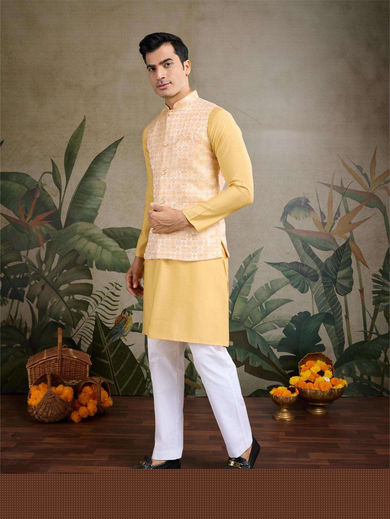 Silk Cotton Mens Kurta - MYLUXURY LANE ENTERPRISE