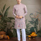 Silk Cotton Embroidered Kurta - MYLUXURY LANE ENTERPRISE