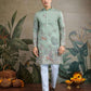 Silk Cotton Embroidered Kurta - MYLUXURY LANE ENTERPRISE