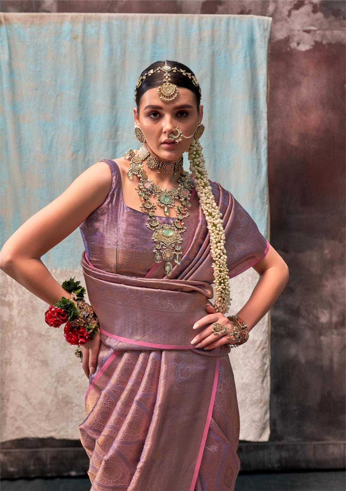 Handloom Designer Silk Zari Border Saree - MYLUXURY LANE ENTERPRISE