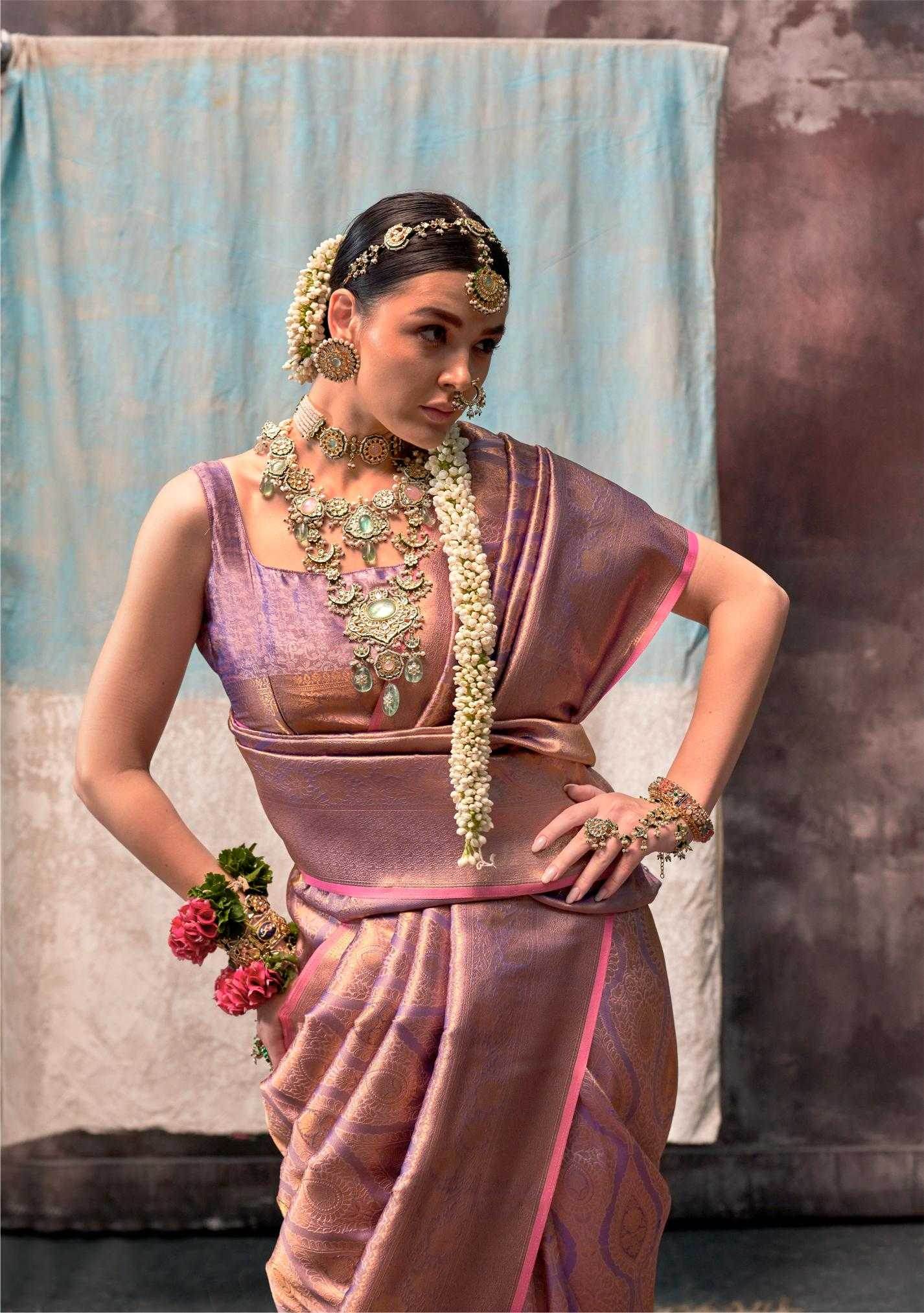 Handloom Designer Silk Zari Border Saree - MYLUXURY LANE ENTERPRISE