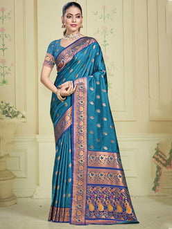 Silk Festive Sarees With Blouse - MYLUXURY LANE ENTERPRISE