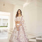 Silk White Embroidered Sequins Lehenga for Elegant Occasions - MYLUXURY LANE ENTERPRISE