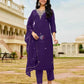 Silk Party wear Handwork Suit - MYLUXURY LANE ENTERPRISE